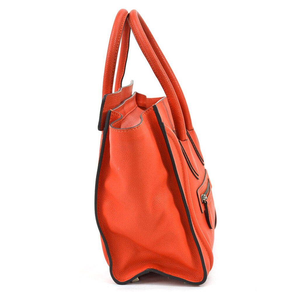 Celine Luggage Shopper Handbag Red Leather - Picture 2 of 4